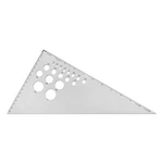 Alumicolor Aluminum 12 Calibrated Drafting Inch, 30/60/90 Degree. Fixed Price $22.06.