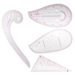 Pattern Sewing Rulers Set, 4 Styles Plastic French Curve Ruler, Metric. Fixed Price $11.74.