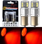 Led 15W 1156 Red Two Bulbs Drl Daytime Light Replacement Lamp Fit Show Color Jdm. Fixed Price $27.00.