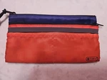 Thru Pencil Case 2 Zippered Pockets And Slide In. Fixed Price $16.00.