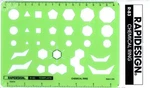 Berol Rapidesign Template Chemical Ring R-83. Fixed Price $21.45.