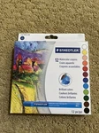 Staedtler Crate Aquarell 12 Watercolor Crayons Set -new. Fixed Price $20.74.