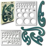 Mr. Pen French Curve And Template Ruler Set, 6 Pieces. Fixed Price $12.79.