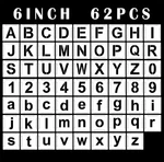 Large Letter Stencils Numbers Craft Inch, 62 Pcs Reusable Plastic .... Fixed Price $25.15.