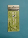 Berol R-610 Rapidesign Technical Drawing Template Office Plan Layout (virgin Vin. Fixed Price $13.00.
