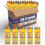 Trail Maker Wholesale Bright Wax Coloring Crayons - Bulk 24 Pack Art Set For Kid. Fixed Price $16.97.