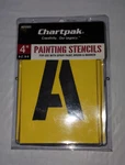 Chartpak Painting Stencil A-z SET/0-9 Manila 35/SET 01565. Fixed Price $13.06.