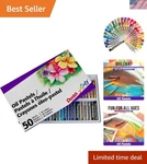 Creative 50 Color Oil Pastel Set Fade-resistant, Easy Blending & Carry Case. Fixed Price $15.19.