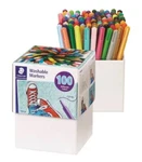 Staedtler Fiber Tip 100 Washable Markers, Non-toxic, Water-based Ink. Fixed Price $25.36.