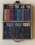123 Piece Art Set With Carrying Case - Nearly Complete. Fixed Price $9.95.