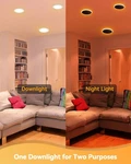 9W 4'' Recessed Led Panel Lights 6CCT Ultra-thin Ceiling Downlight Dimmable Etl. Fixed Price $259.01.