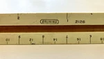 Vintage Bruning 2126 Triangular Engineer Scale Ruler Drafting Tool. Fixed Price $9.99.