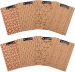 Juvale Low Profile - Colorful Wooden Clipboards With Four Pattern. Fixed Price $24.22.