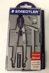 Staedtler 550-02 Precision Metal Compass 4 Pieces With Case 1 Set New. Fixed Price $15.99.