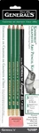 Generals Mini Drawing Kit - Set Of Includes 3 Pencils, Black 525BP. Fixed Price $9.70.