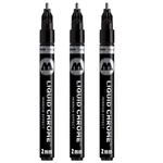 Molotow Liquid Chrome Marker, 2 Mm, With Special Ink Mirror Effect. 3 Pack. Nib!. Fixed Price $19.00.