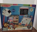 Melissa & Doug Paw Patrol Wooden Double-sided Tabletop Art Center. Fixed Price $53.00.