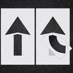Feifeiya 2 Pcs Parking Lot Arrow 60" X 36" Pavement Stencils Set Fold.... Fixed Price $62.69.
