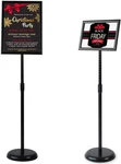 Vaiigo 8.5 X 11 Inch Adjustable Pedestal Sign Poster Stand, Heavy Duty Floor. Fixed Price $26.60.