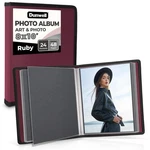 Dunwell Photo Album (ruby) With Black Mounting 8X10" W/ Blk Paper,. Fixed Price $13.90.