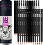 24-PIECE Graphite Sketching Pencil Set 14B-5H, Ideal For Beginners & Artists. Fixed Price $15.44.