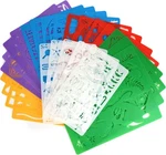 Drawing Kit For Kids, 25 Pcs Plastic Stencils With 400+.... Fixed Price $14.20.