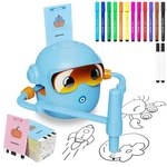Drawing Robot For Kids, With 100 Word Cards, 12 Color Pens, Voice Interactive Ed. Fixed Price $66.22.