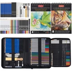 80 Pack Drawing Set Sketching Kit, Pro Art Supplies With 3-COLOR Sketchbook. Fixed Price $34.13.