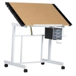 Studio Designs Craft Station, Top Adjustable Drafting White/maple Deluxe. Fixed Price $262.22.