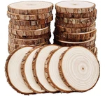 William Craft Unfinished Natural Wood Slices With Bark 30 Pcs 3.5-4 Inch Cr.... Fixed Price $30.45.