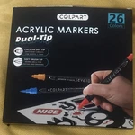 Colpart Dual-tip Acrylic Paint Markers 26 Colors Multicolor. Fixed Price $20.00.