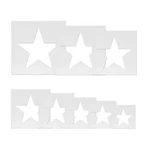 Large Stencil, 8PCS Stencils For Painting,stars Template 5 Point St.... Fixed Price $14.44.