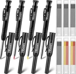Hiboom Pack Carpenter Pencils Set With 24 Refills, 2.8 Mm Mechanical Black. Fixed Price $33.10.