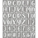 Xangey 1 Letter Stencils For Painting - 42 Pack Alphabet Inch, White. Fixed Price $13.18.