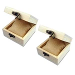 Lonmaix Unfinished Gift Wooden BOX-2PCS/PACK. Fixed Price $22.37.