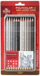 Koh-i-noor Polycolor Grey Line Artist's Coloured Pencils (set Of 12). Fixed Price $34.32.