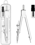 2 Pack Student Metal Compass Set For Geometry With Extra Lead Refills, Math.... Fixed Price $6.90.