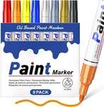 8 Colors Permanent Paint Markers Oil Based Pen Waterproof Rock Wood Glass Metal. Fixed Price $17.89.