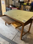Mayline Vintage Drafting Table 4 Post Solid Oak-wood. Fixed Price $650.00.
