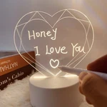 Acrylic Dry Erase Board With Stand Glow Memo Led Letter Message. Fixed Price $19.99.