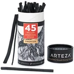 Arteza Willow Charcoal Sticks Assorted Sizes - Set Of 45. Fixed Price $25.99.