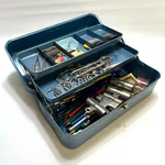 Mid-century Drafting Lot Metal Toolbox Rulers Fountain Pens Koh-i-noor Vtg. Fixed Price $99.95.