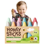 Honeysticks 100% Pure Beeswax Crayons 12 Pack Pastel Colored Non Toxic Cray.... Fixed Price $42.48.