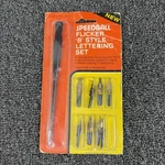 Vintage Speedball Style Lettering Set No 2959 (7 Tips) Calligraphy Pen. Fixed Price $12.99.