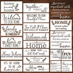 Keluna Welcome Home Stencils, 20 Pcs Large Sweet Plastic Template Letter.... Fixed Price $25.19.