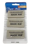 Paper Mate Prismacolor Magic Rub Eraser 3 Pk 1794294 Latex Free Art Drawing New. Fixed Price $8.87.