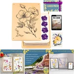 Wooden Flower Press Large 10.8X6.9 Adult Teen Gift Ready Arts Crafts Video. Fixed Price $63.99.