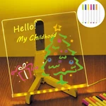 Led Note Board With Colors For Kids, Light Drawing 7.9 8X8IN, White. Fixed Price $11.92.