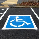 Handicap Parking Stencil, 36 X 33 Inch Reusable Silicone Lot Stencils Wh. Fixed Price $46.99.