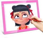 Litenergy Portable A4 Led Copy Board Light Tracing Box, Pink Ultra-thin Adjus.... Fixed Price $18.00.
